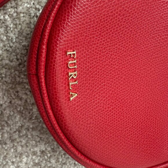 FURLA Crossbody Pouch Red Leather - Picture 4 of 5